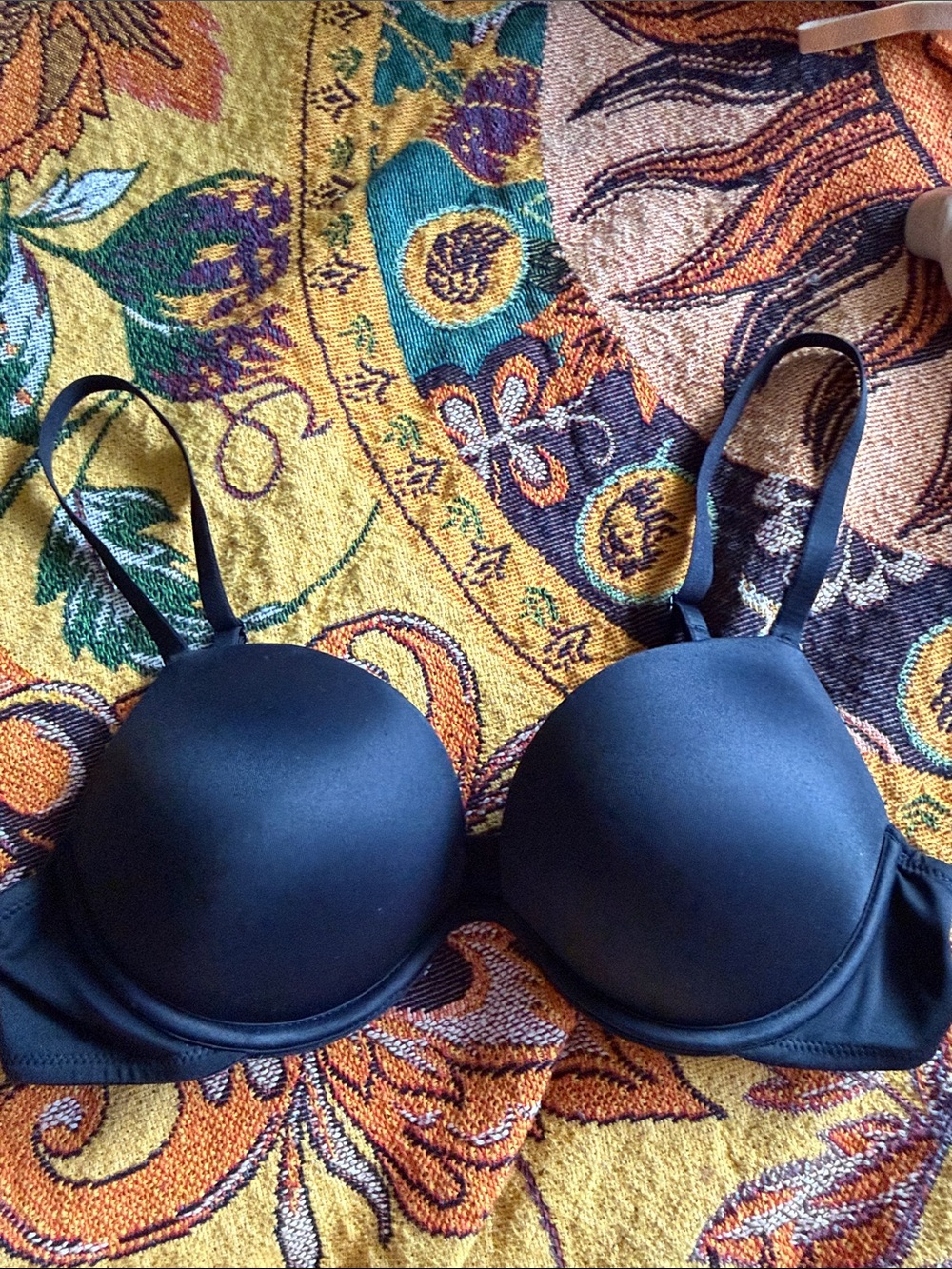 Black add 2 cup sizes Mega Push Up Bra
